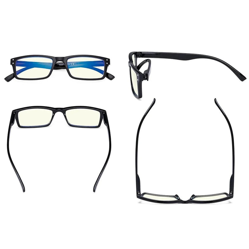 eyekeeper.com 4 Pack Rectangle Chic Blue Light Filter Eyeglasses UVR057 Eyeglasses White Smoke 4 Pairs Mix / without magnification,4 Pairs Mix / +0.50,4 Pairs Mix / +0.75,4 Pairs Mix / +1.00,4 Pairs Mix / +1.25,4 Pairs Mix / +1.50,4 Pairs Mix / +2.00,4 Pairs Mix / +2.25,4 Pairs Mix / +2.50,4 Pairs Mix / +2.75,4 Pairs Mix / +3.00,4 Pairs Mix / +3.50