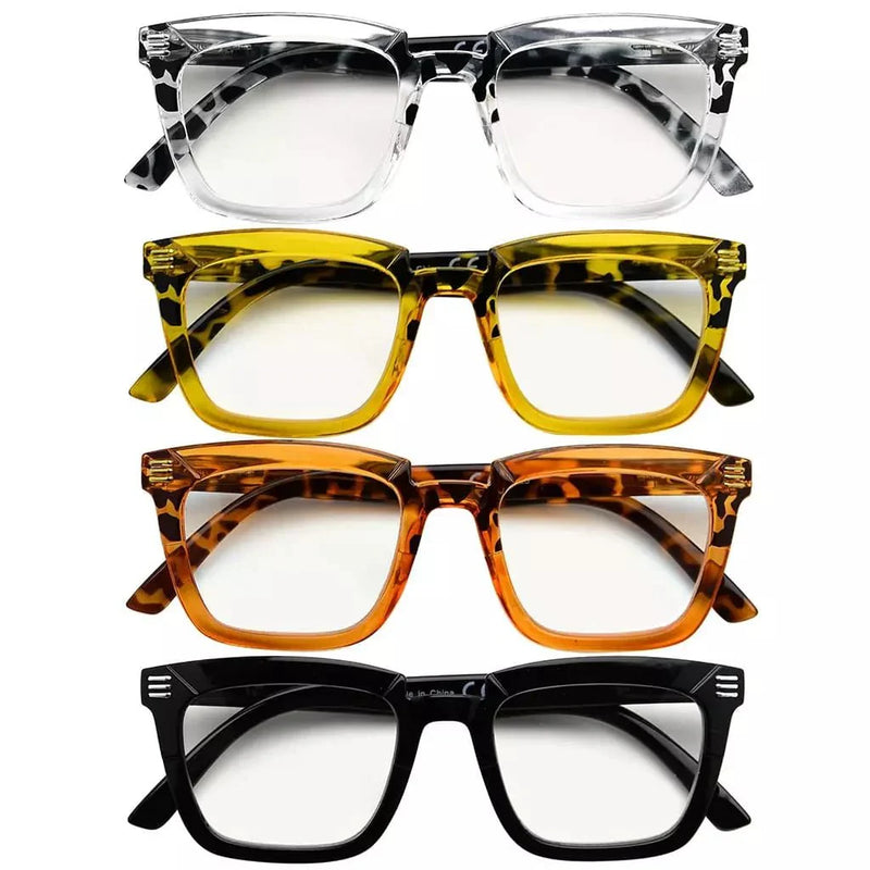 eyekeeper.com 4 Pack Rectangle Progressive Multifocal Readers M2109 Eyeglasses White Smoke 4 Pairs Mix / +1.00,4 Pairs Mix / +1.25,4 Pairs Mix / +1.50,4 Pairs Mix / +1.75,4 Pairs Mix / +2.00,4 Pairs Mix / +2.25,4 Pairs Mix / +2.50,4 Pairs Mix / +3.00,4 Pairs Mix / +3.50