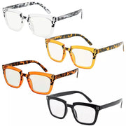 eyekeeper.com 4 Pack Rectangle Progressive Multifocal Readers M2109 Eyeglasses White Smoke 4 Pairs Mix / +1.00,4 Pairs Mix / +1.25,4 Pairs Mix / +1.50,4 Pairs Mix / +1.75,4 Pairs Mix / +2.00,4 Pairs Mix / +2.25,4 Pairs Mix / +2.50,4 Pairs Mix / +3.00,4 Pairs Mix / +3.50