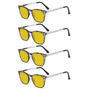 eyekeeper.com 4 Pack Retro Blue Light Blocking Reading Glasses HPRJ003 Eyeglasses White Smoke Grey Tortoise-4pcs / +0.50,Grey Tortoise-4pcs / +0.75,Grey Tortoise-4pcs / +1.00,Grey Tortoise-4pcs / +1.25,Grey Tortoise-4pcs / +1.50