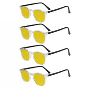eyekeeper.com 4 Pack Retro Blue Light Blocking Reading Glasses HPRJ003 Eyeglasses White Smoke Clear-4pcs / +0.50,Clear-4pcs / +0.75,Clear-4pcs / +1.00,Clear-4pcs / +1.25,Clear-4pcs / +1.50,Clear-4pcs / +1.75,Clear-4pcs / +2.00,Clear-4pcs / +2.25