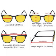 eyekeeper.com 4 Pack Retro Blue Light Blocking Reading Glasses HPRJ003 Eyeglasses White Smoke Black-4pcs / +0.50,Black-4pcs / +0.75,Black-4pcs / +1.00,Black-4pcs / +1.25,Black-4pcs / +1.50,Black-4pcs / +2.00,Black-4pcs / +2.25,Black-4pcs / +3.00,Tortoise-4pcs / +0.50,Tortoise-4pcs / +0.75,Tortoise-4pcs / +1.00,Tortoise-4pcs / +1.25,Tortoise-4pcs /