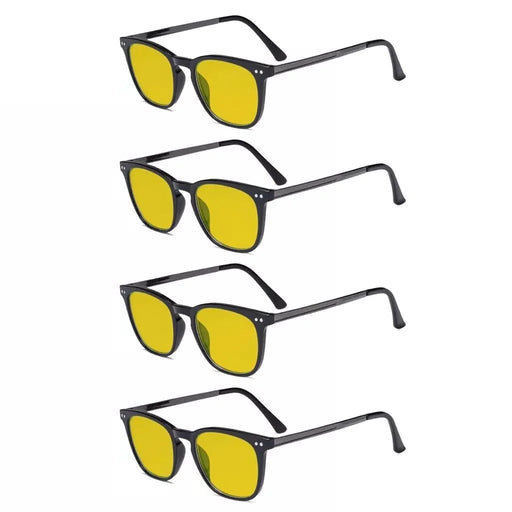 eyekeeper.com 4 Pack Retro Blue Light Blocking Reading Glasses HPRJ003 Eyeglasses White Smoke Black-4pcs / +0.50,Black-4pcs / +0.75,Black-4pcs / +1.00,Black-4pcs / +1.25,Black-4pcs / +1.50,Black-4pcs / +2.00,Black-4pcs / +2.25,Black-4pcs / +3.00
