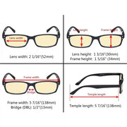 eyekeeper.com 4 Pack Retro Blue Light Blocking Reading Glasses TM103 Eyeglasses White Smoke 2Black-2Tortoise / without magnification,2Black-2Tortoise / +0.50,2Black-2Tortoise / +0.75,2Black-2Tortoise / +1.00,2Black-2Tortoise / +1.25,2Black-2Tortoise / +2.50