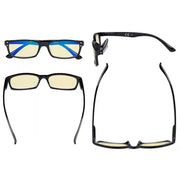 eyekeeper.com 4 Pack Retro Blue Light Blocking Reading Glasses TM103 Eyeglasses White Smoke 2Black-2Tortoise / without magnification,2Black-2Tortoise / +0.50,2Black-2Tortoise / +0.75,2Black-2Tortoise / +1.00,2Black-2Tortoise / +1.25,2Black-2Tortoise / +2.50