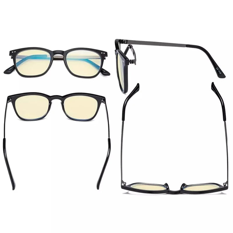 eyekeeper.com 4 Pack Retro Blue Light Blocking Reading Glasses TMRJ003 Eyeglasses White Smoke 4 Pairs Mix / +0.75,4 Pairs Mix / +1.00,4 Pairs Mix / +1.50,4 Pairs Mix / +2.00,4 Pairs Mix / +2.50,4 Pairs Mix / +3.00