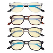 eyekeeper.com 4 Pack Retro Blue Light Blocking Reading Glasses TMRJ003 Eyeglasses White Smoke 4 Pairs Mix / +0.75,4 Pairs Mix / +1.00,4 Pairs Mix / +1.50,4 Pairs Mix / +2.00,4 Pairs Mix / +2.50,4 Pairs Mix / +3.00