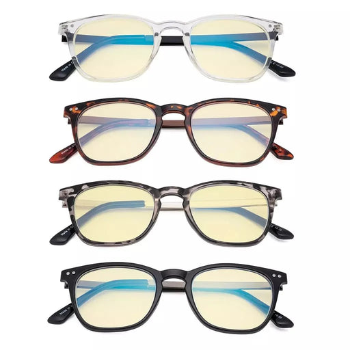 eyekeeper.com 4 Pack Retro Blue Light Blocking Reading Glasses TMRJ003 Eyeglasses White Smoke 4 Pairs Mix / +0.75,4 Pairs Mix / +1.00,4 Pairs Mix / +1.50,4 Pairs Mix / +2.00,4 Pairs Mix / +2.50,4 Pairs Mix / +3.00