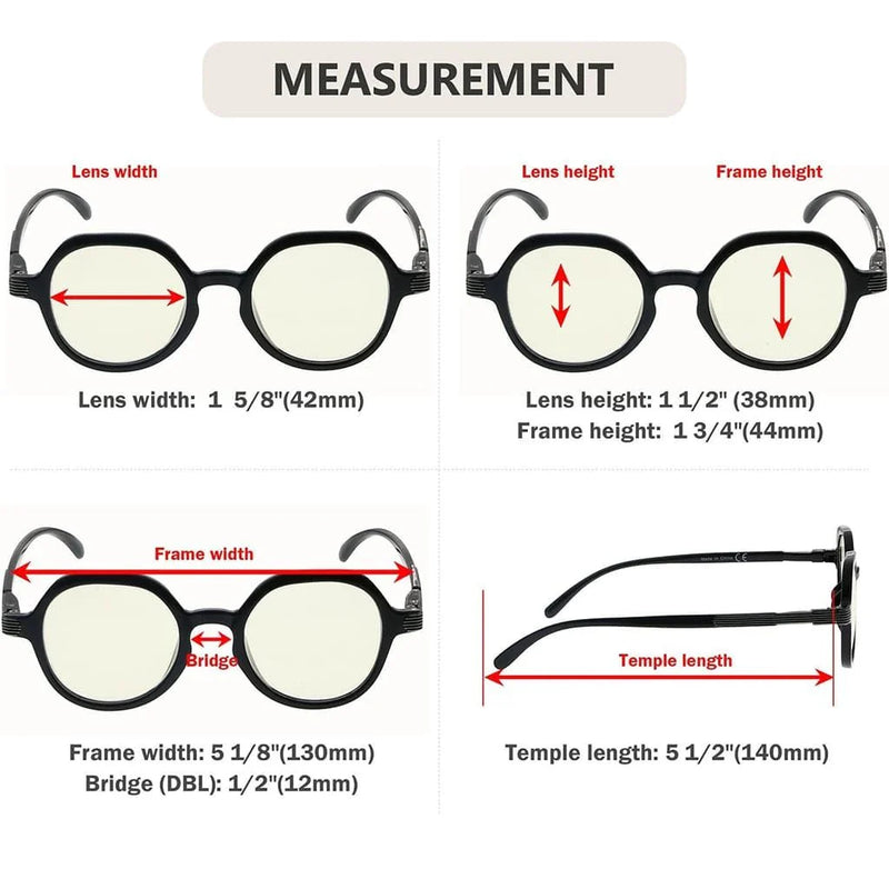 eyekeeper.com 4 Pack Retro Blue Light Filter Reading Glasses UV2008 Eyeglasses White Smoke 4 Pairs Mix / without magnification,4 Pairs Mix / +0.50,4 Pairs Mix / +0.75,4 Pairs Mix / +1.00,4 Pairs Mix / +1.25,4 Pairs Mix / +1.50,4 Pairs Mix / +1.75,4 Pairs Mix / +2.00,4 Pairs Mix / +3.00