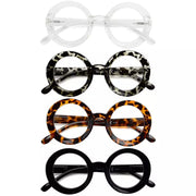eyekeeper.com 4 Pack Retro Round Reading Glasses Thicker Frame Readers R9109 Eyeglasses White Smoke 4 Pairs Mix / +0.50,4 Pairs Mix / +0.75,4 Pairs Mix / +1.00,4 Pairs Mix / +1.25,4 Pairs Mix / +1.50,4 Pairs Mix / +1.75,4 Pairs Mix / +2.00,4 Pairs Mix / +2.25,4 Pairs Mix / +2.50,4 Pairs Mix / +2.75,4 Pairs Mix / +3.00,4 Pairs Mix / +3.50,4 Pairs Mix / +