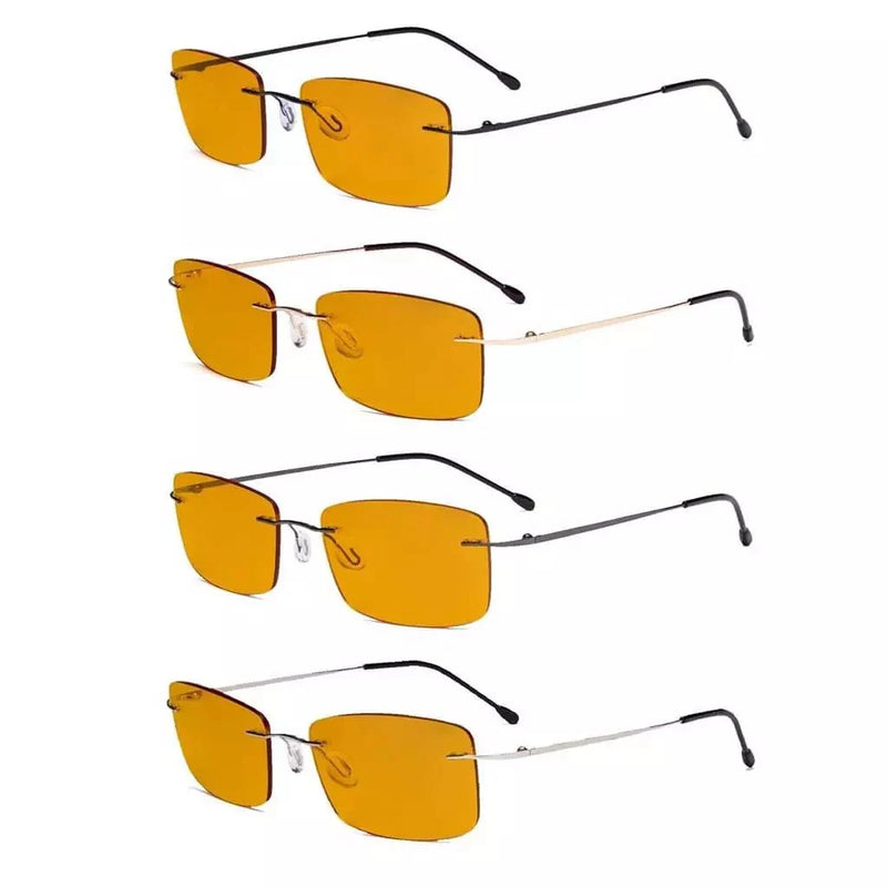 eyekeeper.com 4 Pack Rimless Blue Light Blocking Readers DSWK9 Eyeglasses White Smoke 4 Pairs Mix / without magnification,4 Pairs Mix / +0.50,4 Pairs Mix / +0.75,4 Pairs Mix / +1.00,4 Pairs Mix / +1.25,4 Pairs Mix / +1.50,4 Pairs Mix / +1.75