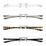 eyekeeper.com 4 Pack Rimless Reading Glasses Half Moon Readers R2202 Eyeglasses White Smoke 4 Pairs Mix / +0.50,4 Pairs Mix / +0.75,4 Pairs Mix / +1.00,4 Pairs Mix / +1.25,4 Pairs Mix / +1.50,4 Pairs Mix / +1.75,4 Pairs Mix / +2.00,4 Pairs Mix / +2.25,4 Pairs Mix / +2.50,4 Pairs Mix / +2.75,4 Pairs Mix / +3.00,4 Pairs Mix / +3.25,4 Pairs Mix / +