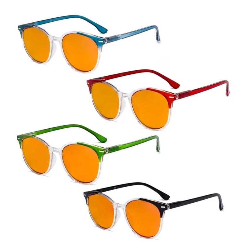 eyekeeper.com 4 Pack Round Blue Light Blocking Reading Glasses DS9002C Eyeglasses White Smoke 4 Pairs Mix / without magnification,4 Pairs Mix / +0.50,4 Pairs Mix / +0.75,4 Pairs Mix / +1.00,4 Pairs Mix / +1.25,4 Pairs Mix / +1.50,4 Pairs Mix / +1.75,4 Pairs Mix / +2.00,4 Pairs Mix / +2.50,4 Pairs Mix / +3.00