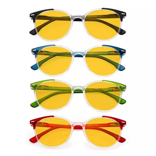 eyekeeper.com 4 Pack Round Blue Light Blocking Reading Glasses HP9002C Eyeglasses White Smoke 4 Pairs Mix / without magnification,4 Pairs Mix / +0.50,4 Pairs Mix / +0.75,4 Pairs Mix / +1.00,4 Pairs Mix / +1.25,4 Pairs Mix / +1.50,4 Pairs Mix / +1.75,4 Pairs Mix / +2.00,4 Pairs Mix / +2.50,4 Pairs Mix / +3.00