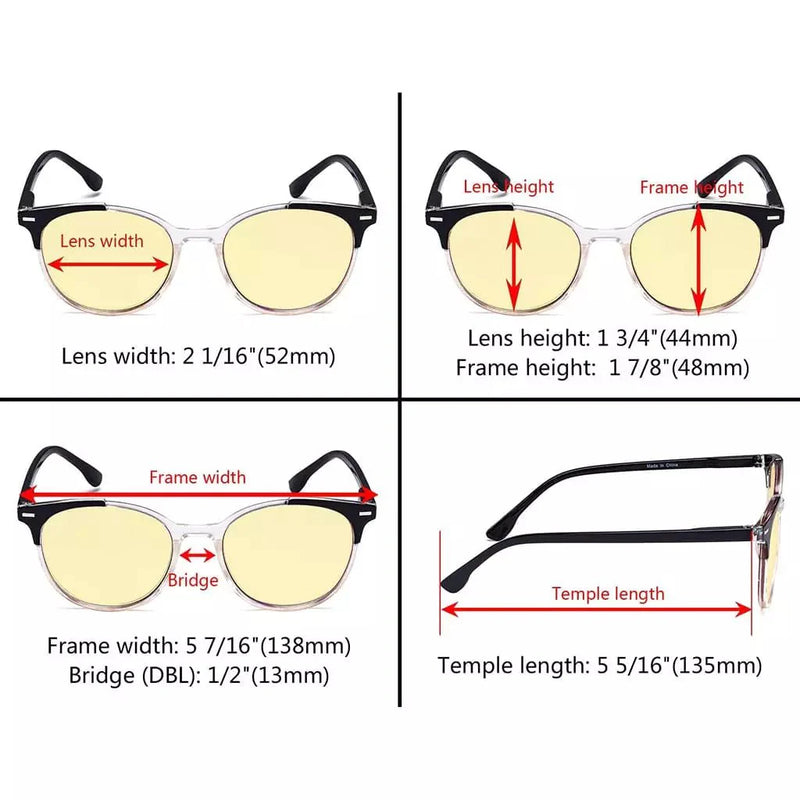 eyekeeper.com 4 Pack Round Blue Light Blocking Reading Glasses TM9002C Eyeglasses White Smoke 4 Pairs Mix / without magnification,4 Pairs Mix / +0.50,4 Pairs Mix / +0.75,4 Pairs Mix / +1.00,4 Pairs Mix / +1.25,4 Pairs Mix / +1.50,4 Pairs Mix / +1.75,4 Pairs Mix / +2.00,4 Pairs Mix / +2.50,4 Pairs Mix / +3.00