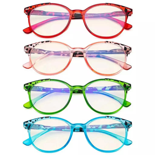 eyekeeper.com 4 Pack Round Blue Light Filter Reading Glasses UVR9002D Eyeglasses White Smoke 4 Pairs Mix / without magnification,4 Pairs Mix / +0.50,4 Pairs Mix / +0.75,4 Pairs Mix / +1.00,4 Pairs Mix / +1.25,4 Pairs Mix / +1.50,4 Pairs Mix / +1.75,4 Pairs Mix / +2.00,4 Pairs Mix / +2.50,4 Pairs Mix / +3.00
