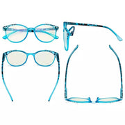 eyekeeper.com 4 Pack Round Blue Light Filter Reading Glasses UVR9002D Eyeglasses White Smoke 4 Pairs Mix / without magnification,4 Pairs Mix / +0.50,4 Pairs Mix / +0.75,4 Pairs Mix / +1.00,4 Pairs Mix / +1.25,4 Pairs Mix / +1.50,4 Pairs Mix / +1.75,4 Pairs Mix / +2.00,4 Pairs Mix / +2.50,4 Pairs Mix / +3.00