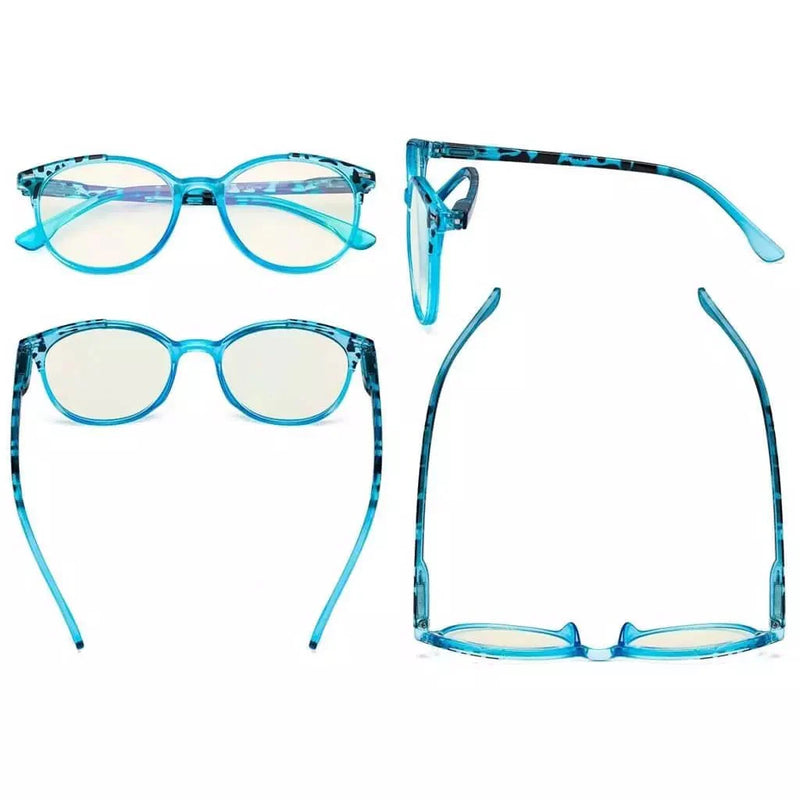 eyekeeper.com 4 Pack Round Blue Light Filter Reading Glasses UVR9002D Eyeglasses White Smoke 4 Pairs Mix / without magnification,4 Pairs Mix / +0.50,4 Pairs Mix / +0.75,4 Pairs Mix / +1.00,4 Pairs Mix / +1.25,4 Pairs Mix / +1.50,4 Pairs Mix / +1.75,4 Pairs Mix / +2.00,4 Pairs Mix / +2.50,4 Pairs Mix / +3.00