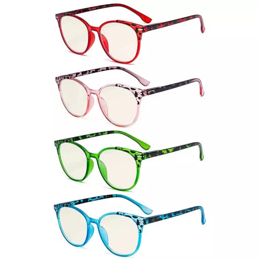 eyekeeper.com 4 Pack Round Blue Light Filter Reading Glasses UVR9002D Eyeglasses White Smoke 4 Pairs Mix / without magnification,4 Pairs Mix / +0.50,4 Pairs Mix / +0.75,4 Pairs Mix / +1.00,4 Pairs Mix / +1.25,4 Pairs Mix / +1.50,4 Pairs Mix / +1.75,4 Pairs Mix / +2.00,4 Pairs Mix / +2.50,4 Pairs Mix / +3.00