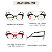 eyekeeper.com 4 Pack Round Chic Blue Light Filter Reading Glasses UVR2032 Eyeglasses White Smoke 4 Pairs Mix / without magnification,4 Pairs Mix / +0.50,4 Pairs Mix / +0.75,4 Pairs Mix / +1.00,4 Pairs Mix / +1.25,4 Pairs Mix / +1.50,4 Pairs Mix / +1.75,4 Pairs Mix / +2.00,4 Pairs Mix / +2.50,4 Pairs Mix / +3.00