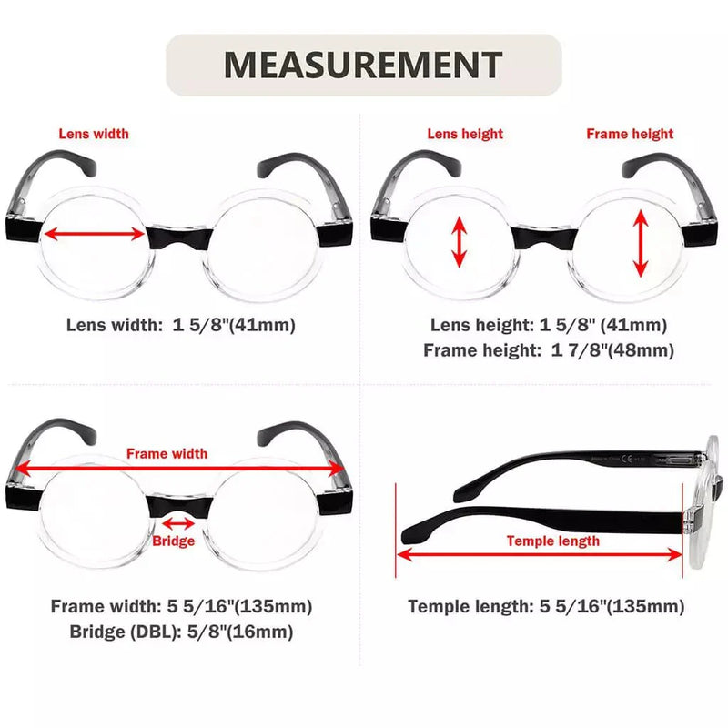eyekeeper.com 4 Pack Round Cute Reading Glasses Vintage Stylish Readers R2007T Eyeglasses White Smoke 4 Pairs Mix / without magnification,4 Pairs Mix / +0.50,4 Pairs Mix / +0.75,4 Pairs Mix / +1.00,4 Pairs Mix / +1.25,4 Pairs Mix / +1.50,4 Pairs Mix / +1.75,4 Pairs Mix / +2.00,4 Pairs Mix / +2.25,4 Pairs Mix / +2.50,4 Pairs Mix / +2.75,4 Pairs Mix / +3.00