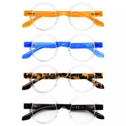 eyekeeper.com 4 Pack Round Cute Reading Glasses Vintage Stylish Readers R2007T Eyeglasses White Smoke 4 Pairs Mix / without magnification,4 Pairs Mix / +0.50,4 Pairs Mix / +0.75,4 Pairs Mix / +1.00,4 Pairs Mix / +1.25,4 Pairs Mix / +1.50,4 Pairs Mix / +1.75,4 Pairs Mix / +2.00,4 Pairs Mix / +2.25,4 Pairs Mix / +2.50,4 Pairs Mix / +2.75,4 Pairs Mix / +3.00