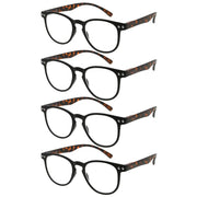 eyekeeper.com 4 Pack Round Reading Glasses R060 Eyeglasses White Smoke Tortoise Arm-4pcs / +0.50,Tortoise Arm-4pcs / +0.75,Tortoise Arm-4pcs / +1.00,Tortoise Arm-4pcs / +1.25,Tortoise Arm-4pcs / +1.50,Tortoise Arm-4pcs / +1.75,Tortoise Arm-4pcs / +2.00,Tortoise Arm-4pcs / +2.25,Tortoise Arm-4pcs / +2.50,Tortoise Arm-4pcs / +