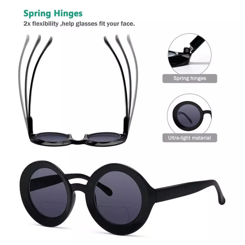 eyekeeper.com 4 Pack Round Thicker Frame Bifocal Sunglasses Readers SG9109RSP Sunglasses White Smoke 4 Pairs Mix / +1.00,4 Pairs Mix / +1.50,4 Pairs Mix / +1.75,4 Pairs Mix / +2.00,4 Pairs Mix / +2.50,4 Pairs Mix / +3.00,4 Pairs Mix / +3.50