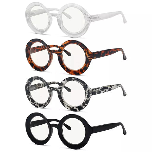 eyekeeper.com 4 Pack Round Thicker Frame Progressive Multifocus Readers MTR9109 Eyeglasses White Smoke 4 Pairs Mix / +1.00,4 Pairs Mix / +1.25,4 Pairs Mix / +1.50,4 Pairs Mix / +1.75,4 Pairs Mix / +2.00,4 Pairs Mix / +2.50,4 Pairs Mix / +3.00,4 Pairs Mix / +3.50