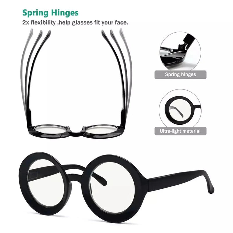 eyekeeper.com 4 Pack Round Thicker Frame Progressive Multifocus Readers MTR9109 Eyeglasses White Smoke 4 Pairs Mix / +1.00,4 Pairs Mix / +1.25,4 Pairs Mix / +1.50,4 Pairs Mix / +1.75,4 Pairs Mix / +2.00,4 Pairs Mix / +2.50,4 Pairs Mix / +3.00,4 Pairs Mix / +3.50