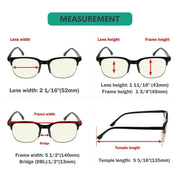 eyekeeper.com 4 Pack Semi-rim Blue Light Filter Readers UVR9114 Eyeglasses White Smoke 4 Pairs Mix / without magnification,4 Pairs Mix / +0.50,4 Pairs Mix / +0.75,4 Pairs Mix / +1.00,4 Pairs Mix / +1.25,4 Pairs Mix / +1.50,4 Pairs Mix / +1.75,4 Pairs Mix / +2.00,4 Pairs Mix / +2.50,4 Pairs Mix / +3.00
