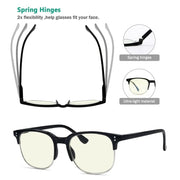 eyekeeper.com 4 Pack Semi-rim Blue Light Filter Readers UVR9114 Eyeglasses White Smoke 4 Pairs Mix / without magnification,4 Pairs Mix / +0.50,4 Pairs Mix / +0.75,4 Pairs Mix / +1.00,4 Pairs Mix / +1.25,4 Pairs Mix / +1.50,4 Pairs Mix / +1.75,4 Pairs Mix / +2.00,4 Pairs Mix / +2.50,4 Pairs Mix / +3.00
