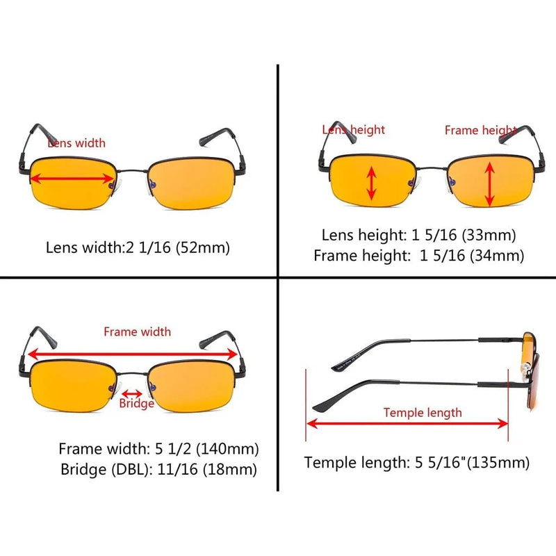 eyekeeper.com 4 Pack Semi-Rimless Metal Blue Light Blocking Readers DS1704 Eyeglasses White Smoke 4 Pairs Mix / without magnification,4 Pairs Mix / +0.50,4 Pairs Mix / +0.75,4 Pairs Mix / +1.00,4 Pairs Mix / +1.25,4 Pairs Mix / +1.50,4 Pairs Mix / +1.75,4 Pairs Mix / +2.00