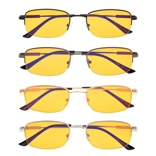 eyekeeper.com 4 Pack Semi-Rimless Metal Blue Light Blocking Readers DS1704 Eyeglasses White Smoke 4 Pairs Mix / without magnification,4 Pairs Mix / +0.50,4 Pairs Mix / +0.75,4 Pairs Mix / +1.00,4 Pairs Mix / +1.25,4 Pairs Mix / +1.50,4 Pairs Mix / +1.75,4 Pairs Mix / +2.00