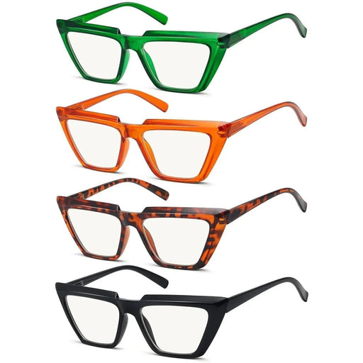 eyekeeper.com 4 Pack Sharp Cat-eye Progressive Multifocal Readers M2138 Eyeglasses White Smoke 4 Pairs Mix / +1.00,4 Pairs Mix / +1.25,4 Pairs Mix / +1.50,4 Pairs Mix / +1.75,4 Pairs Mix / +2.00,4 Pairs Mix / +2.25,4 Pairs Mix / +2.50,4 Pairs Mix / +3.00,4 Pairs Mix / +3.50