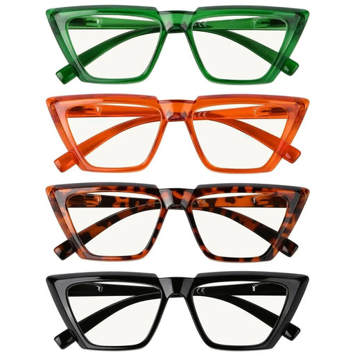 eyekeeper.com 4 Pack Sharp Cat-eye Progressive Multifocal Readers M2138 Eyeglasses White Smoke 4 Pairs Mix / +1.00,4 Pairs Mix / +1.25,4 Pairs Mix / +1.50,4 Pairs Mix / +1.75,4 Pairs Mix / +2.00,4 Pairs Mix / +2.25,4 Pairs Mix / +2.50,4 Pairs Mix / +3.00,4 Pairs Mix / +3.50