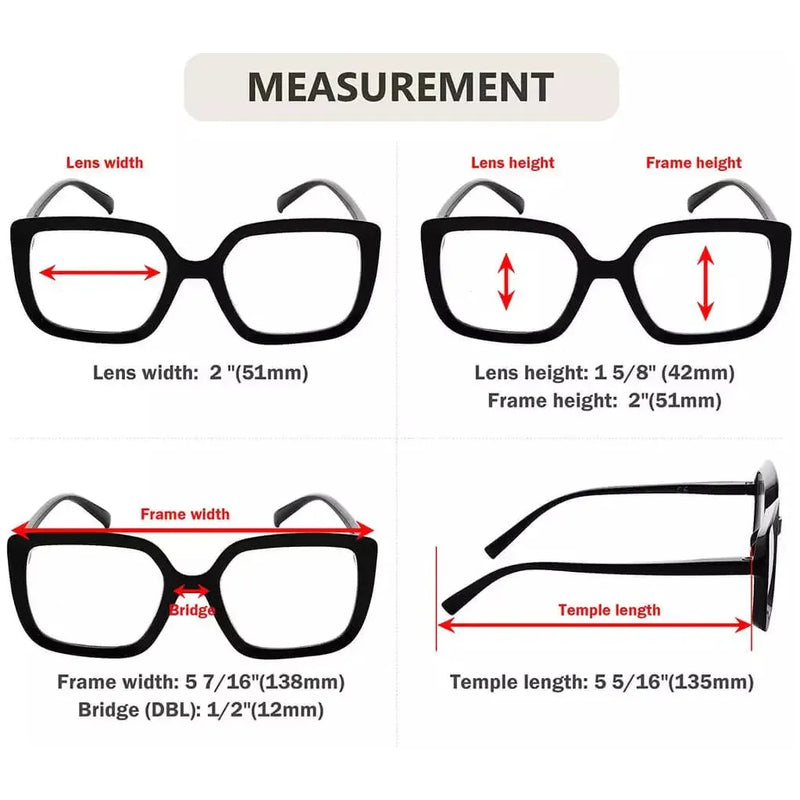 eyekeeper.com 4 Pack Reading Glasses Large Frame Square Readers R2014 Eyeglasses Antique White 4 Pairs Mix / without magnification,4 Pairs Mix / +0.50,4 Pairs Mix / +0.75,4 Pairs Mix / +1.00,4 Pairs Mix / +1.25,4 Pairs Mix / +1.50,4 Pairs Mix / +1.75,4 Pairs Mix / +2.00,4 Pairs Mix / +2.25,4 Pairs Mix / +2.50,4 Pairs Mix / +2.75,4 Pairs Mix / +3.00