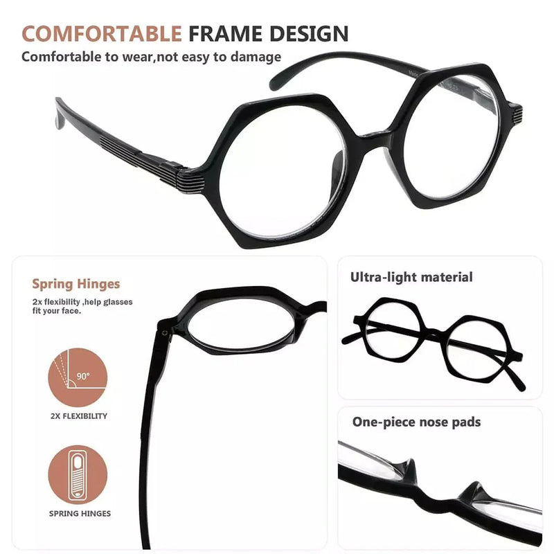 eyekeeper.com 4 Pack Small Geometric Design Reading Glasses Artistic Readers R2009 Eyeglasses White Smoke 4 Pairs Mix / without magnification,4 Pairs Mix / +0.50,4 Pairs Mix / +0.75,4 Pairs Mix / +1.00,4 Pairs Mix / +1.25,4 Pairs Mix / +1.50,4 Pairs Mix / +1.75,4 Pairs Mix / +2.00,4 Pairs Mix / +2.25,4 Pairs Mix / +2.50,4 Pairs Mix / +2.75,4 Pairs Mix / +3.00
