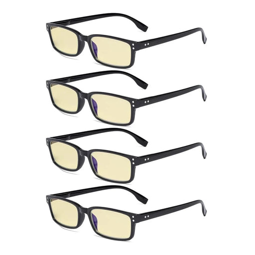 eyekeeper.com 4 Pack Small Lens Blue Light Blocking Reading Glasses TM097 Eyeglasses White Smoke Black-4pcs / without magnification,Black-4pcs / +0.50,Black-4pcs / +0.75,Black-4pcs / +1.00,Black-4pcs / +1.25,Black-4pcs / +2.00,Black-4pcs / +2.25,Black-4pcs / +2.50
