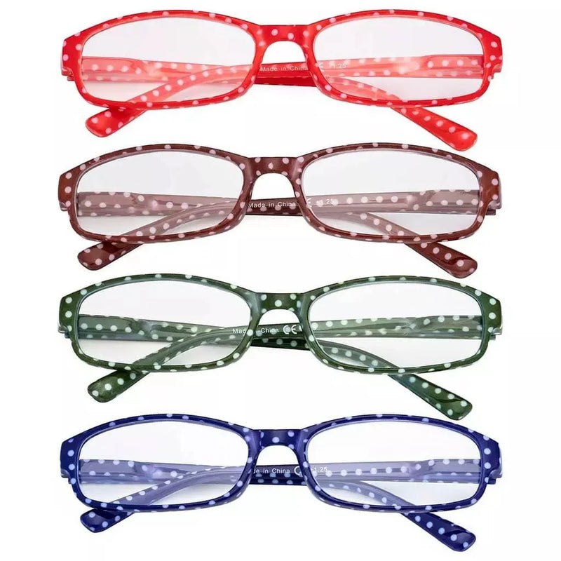 eyekeeper.com 4 Pack Small Lens Colorful Reading Glasses R908PB Eyeglasses White Smoke 4 Pairs Mix / +0.50,4 Pairs Mix / +0.75,4 Pairs Mix / +1.00,4 Pairs Mix / +1.25,4 Pairs Mix / +1.50,4 Pairs Mix / +1.75,4 Pairs Mix / +2.00,4 Pairs Mix / +2.25,4 Pairs Mix / +2.50,4 Pairs Mix / +2.75,4 Pairs Mix / +3.00,4 Pairs Mix / +3.50,4 Pairs Mix / +