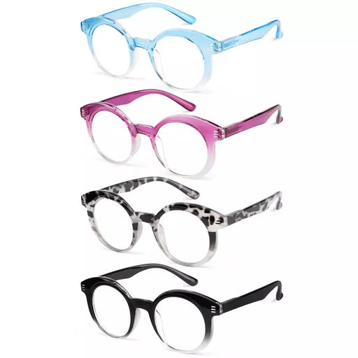 eyekeeper.com 4 Pack Small Lens Round Reading Glasses R2032 Eyeglasses White Smoke 4 Pairs Mix / without magnification,4 Pairs Mix / +0.50,4 Pairs Mix / +0.75,4 Pairs Mix / +1.00,4 Pairs Mix / +1.25,4 Pairs Mix / +1.50,4 Pairs Mix / +1.75,4 Pairs Mix / +2.00,4 Pairs Mix / +2.25,4 Pairs Mix / +2.50,4 Pairs Mix / +2.75,4 Pairs Mix / +3.00