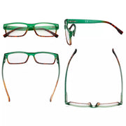 eyekeeper.com 4 Pack Small Rectangle Reading Glasses Stylish Readers R108D Eyeglasses White Smoke 4 Pairs Mix / +0.50,4 Pairs Mix / +0.75,4 Pairs Mix / +1.00,4 Pairs Mix / +1.25,4 Pairs Mix / +1.50,4 Pairs Mix / +1.75,4 Pairs Mix / +2.00,4 Pairs Mix / +2.25,4 Pairs Mix / +2.50,4 Pairs Mix / +2.75,4 Pairs Mix / +3.00,4 Pairs Mix / +3.50,4 Pairs Mix / +