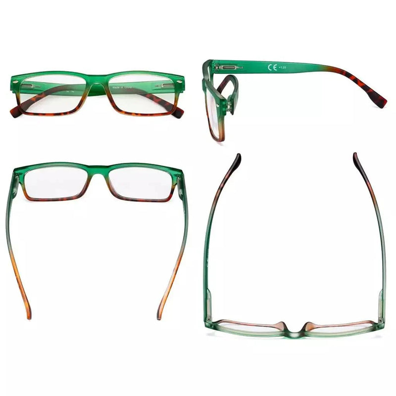 eyekeeper.com 4 Pack Small Rectangle Reading Glasses Stylish Readers R108D Eyeglasses White Smoke 4 Pairs Mix / +0.50,4 Pairs Mix / +0.75,4 Pairs Mix / +1.00,4 Pairs Mix / +1.25,4 Pairs Mix / +1.50,4 Pairs Mix / +1.75,4 Pairs Mix / +2.00,4 Pairs Mix / +2.25,4 Pairs Mix / +2.50,4 Pairs Mix / +2.75,4 Pairs Mix / +3.00,4 Pairs Mix / +3.50,4 Pairs Mix / +