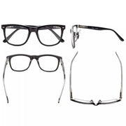 eyekeeper.com 4 Pack Square Large Lenses Reading Glasses Spring-Hinges Readers R080 Eyeglasses White Smoke 4 Pairs Mix / +0.50,4 Pairs Mix / +0.75,4 Pairs Mix / +1.00,4 Pairs Mix / +1.25,4 Pairs Mix / +1.50,4 Pairs Mix / +1.75,4 Pairs Mix / +2.00,4 Pairs Mix / +2.25,4 Pairs Mix / +2.50,4 Pairs Mix / +2.75,4 Pairs Mix / +3.00,4 Pairs Mix / +3.50,4 Pairs Mix / +