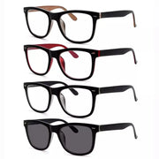 eyekeeper.com 4 Pack Square Large Lenses Reading Glasses Spring-Hinges Readers R080 Eyeglasses White Smoke 4 Pairs Mix / +0.50,4 Pairs Mix / +0.75,4 Pairs Mix / +1.00,4 Pairs Mix / +1.25,4 Pairs Mix / +1.50,4 Pairs Mix / +1.75,4 Pairs Mix / +2.00,4 Pairs Mix / +2.25,4 Pairs Mix / +2.50,4 Pairs Mix / +2.75,4 Pairs Mix / +3.00,4 Pairs Mix / +3.50,4 Pairs Mix / +