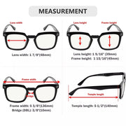 eyekeeper.com 4 Pack Square Progressive Multifocus Readers M2104 Eyeglasses White Smoke 4 Pairs Mix / +1.00,4 Pairs Mix / +1.25,4 Pairs Mix / +1.50,4 Pairs Mix / +2.00,4 Pairs Mix / +2.50,4 Pairs Mix / +3.00,4 Pairs Mix / +3.50