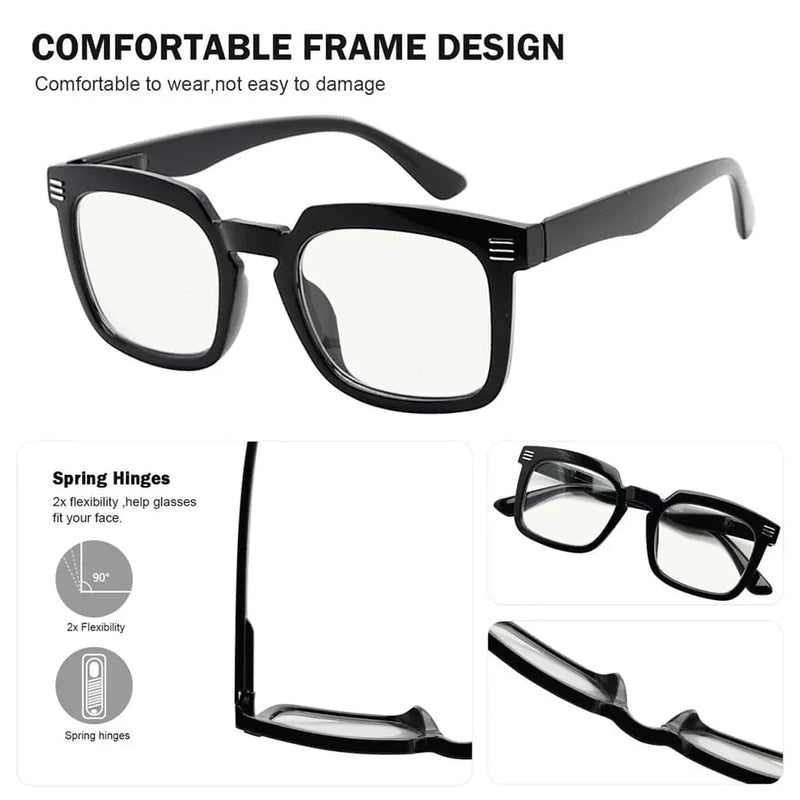 eyekeeper.com 4 Pack Square Progressive Multifocus Readers M2104 Eyeglasses White Smoke 4 Pairs Mix / +1.00,4 Pairs Mix / +1.25,4 Pairs Mix / +1.50,4 Pairs Mix / +2.00,4 Pairs Mix / +2.50,4 Pairs Mix / +3.00,4 Pairs Mix / +3.50