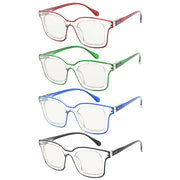 eyekeeper.com 4 Pack Square Progressive Multifocus Reading Glasses M2105 Eyeglasses White Smoke 4 Pairs Mix / +1.00,4 Pairs Mix / +1.25,4 Pairs Mix / +1.50,4 Pairs Mix / +1.75,4 Pairs Mix / +2.00,4 Pairs Mix / +2.25,4 Pairs Mix / +2.50,4 Pairs Mix / +3.00,4 Pairs Mix / +3.50