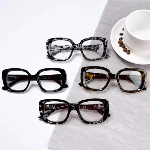 eyekeeper.com 4 Pack Square Thicker Frame Bifocal Reading Glasses BR2035 Eyeglasses White Smoke 4 Pairs Mix / +1.00,4 Pairs Mix / +1.50,4 Pairs Mix / +2.00,4 Pairs Mix / +2.50,4 Pairs Mix / +3.00,4 Pairs Mix / +3.50