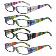 eyekeeper.com Stripe Pattern Stylish Reading Glasses R040S Eyeglasses Light Slate Gray 4 Pairs Mix / +0.50,4 Pairs Mix / +0.75,4 Pairs Mix / +1.00,4 Pairs Mix / +1.25,4 Pairs Mix / +1.50,4 Pairs Mix / +1.75,4 Pairs Mix / +2.00,4 Pairs Mix / +2.25,4 Pairs Mix / +2.50